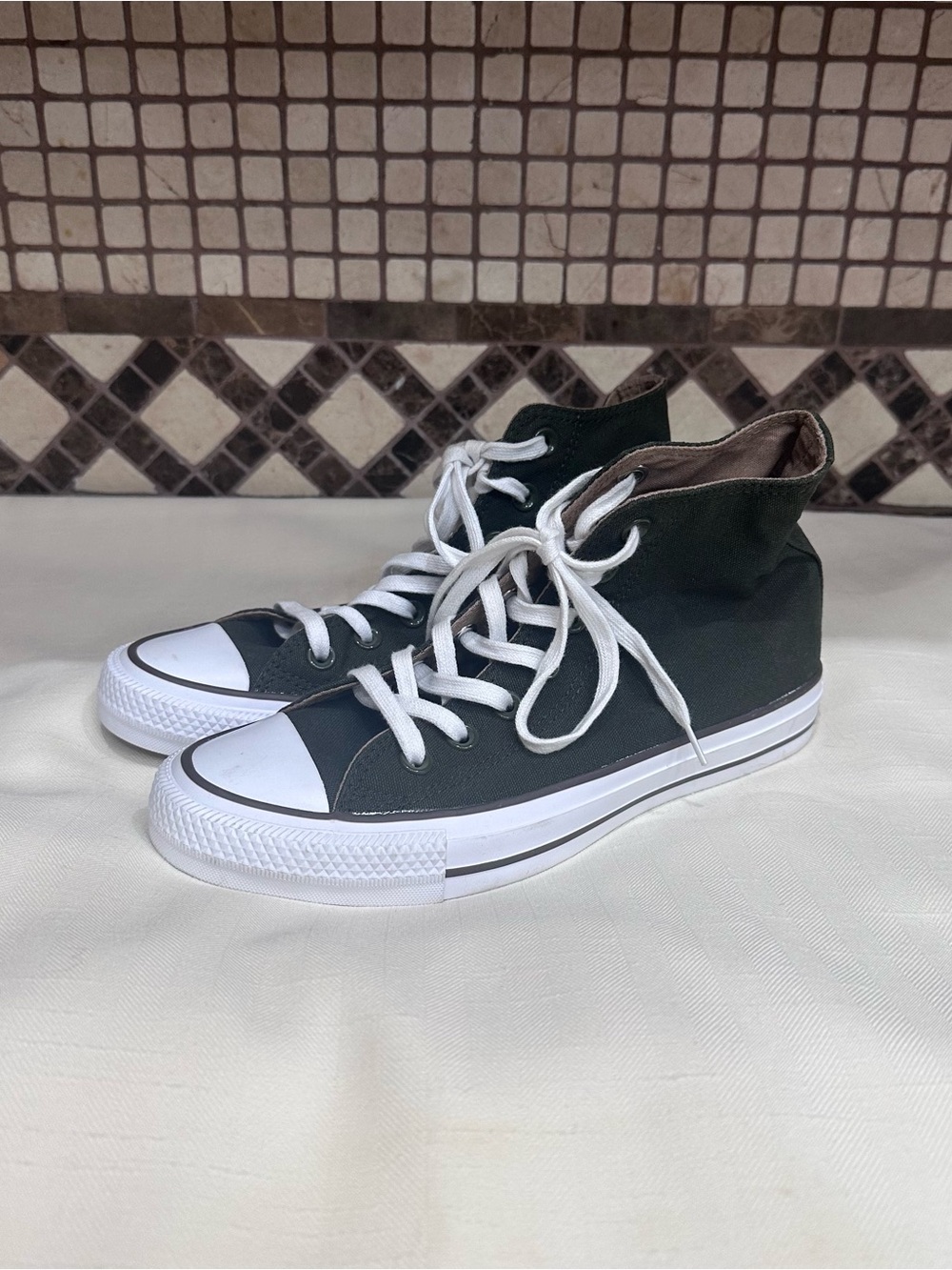 Converse All Star Chuck Taylor Sneaker Tennis Utility Green Army Men 5 Women 7